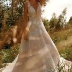 Trouwjurk Lillian West 66163 A-lijn Tule Kant Justin Alexander Bruidsmode Apeldoorn Prinses Bruidsboetiek de Blauwe Hoeve