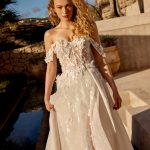 Bruidsboetiek de Blauwe Hoeve_bruidsmode Apeldoorn_a-lijn_prinses_trouwjurk_boho_romantisch_Lillian West_66370